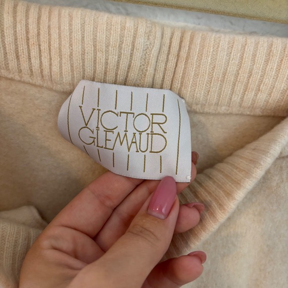 Victor Glemaud 100% Wool Wide Leg Designer Pants Ivory Size M Originally $425 - Picture 5 of 7